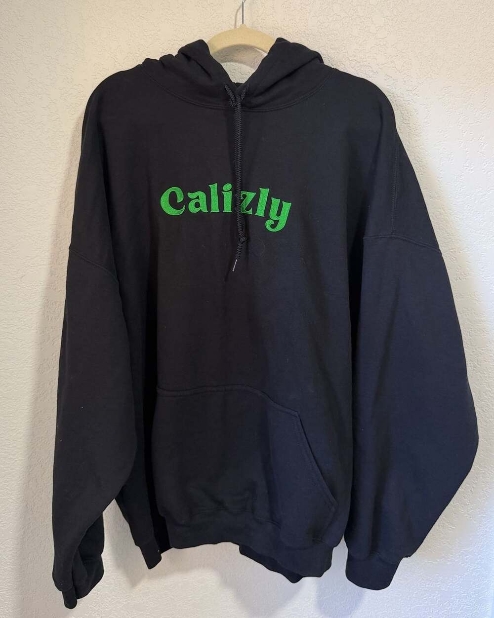 Gildan Calizly Heavy Blend Hoodie Size 3XL Black Green